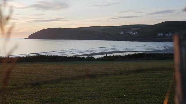 Evening at Croyde Bay in North Devon
