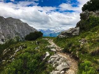 mountain landscape with trail