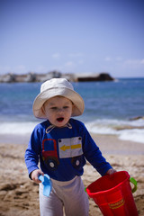 little boy on the beach