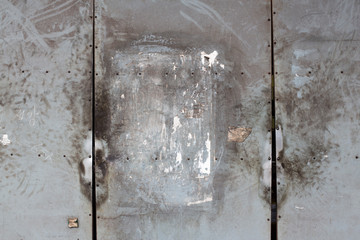 Metal door rusty corroded texture background.