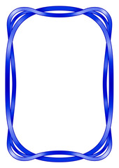 斬新な発想による新感覚デザインの飾り罫（ブルー）