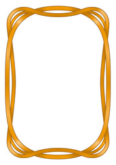 斬新な発想による新感覚デザインの飾り罫（ゴールド）