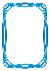 斬新な発想による新感覚デザインの飾り罫（ライトブルー）