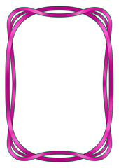 斬新な発想による新感覚デザインの飾り罫（ワインレッド）