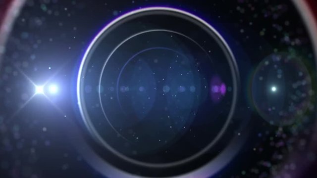 Opening intro Flash light, Lens flare background.