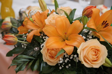 rose, pink, nature, stained glass, cake, lily, lustrum