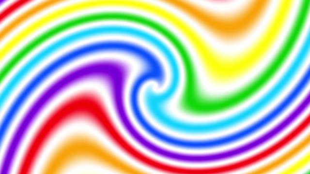 Endless spinning futuristic Spiral. Seamless looping footage. Abstract rainbow colors helix.
