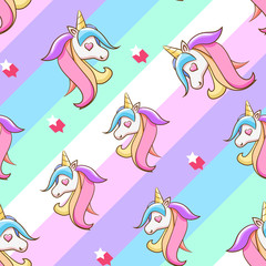 unicorn vector pattern graphic design