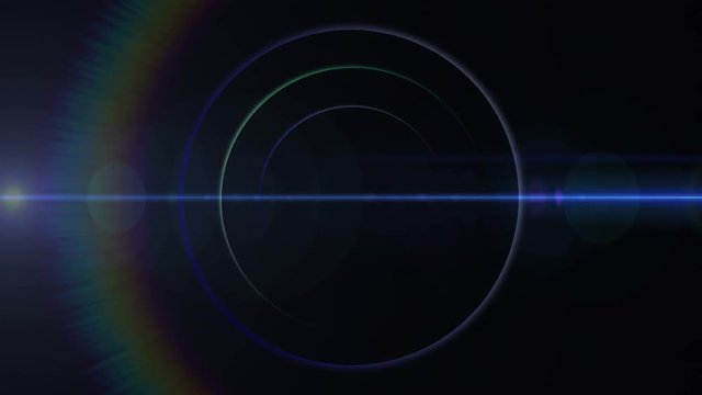 Opening intro Flash light, Lens flare background.
