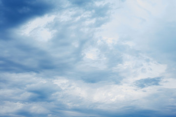 Storm clouds closed the sky. The sky before the rain. Dramatic view of the sky.