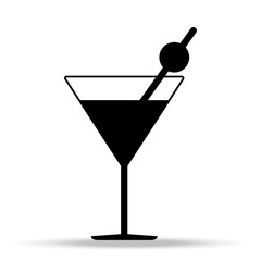 Cocktail icon. Logo element illustration. Cocktail symbol design from collection. Simple Cocktail concept. Can be used in web and mobile