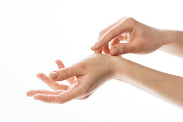 care for sensuality woman hands