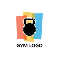 Gym Logo Template Design Vector, Emblem, Design Concept, Creative Symbol, Icon