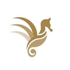 Luxury Sea Horse logo design