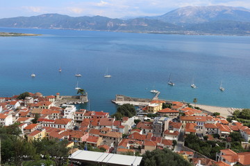Naklejka na ściany i meble aerial view of the city of croatia