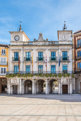 Fototapeta na wymiar View at the Town hall of Burgos in Spain