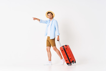 young man with a suitcase