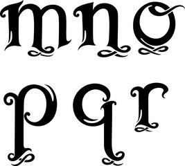 Letter Monogram Set 3 Lower Case