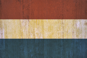 Netherlands flag background in vintage style