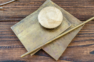brass bronze copper alloys plates bars pins stock hole tubing thong sheet for knife handle knife...
