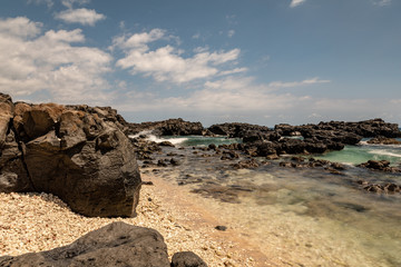rocks and sea