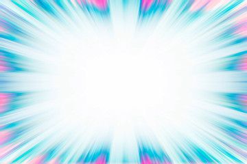 Blue and pink starburst explosion border