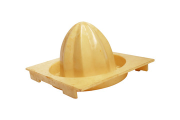 hand orange juicer machine on isolated background