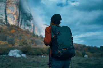 man on top of mountain