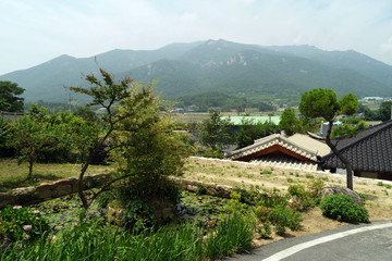Fototapeta na wymiar Bangchon Folk Village of South Korea
