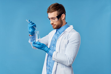 young man with bottle of water
