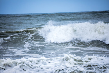 stormy ocean scenery background