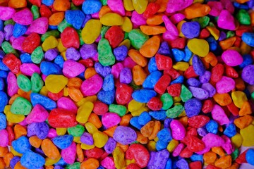 Plenty of colorful stones for background.