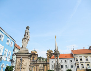 Czech Republic Mikulov old town townscape