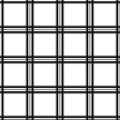 Tartan Pattern in Black and White . Texture for plaid, tablecloths, clothes, shirts, dresses, paper, bedding, blankets, quilts and other textile products. Vector illustration EPS 10