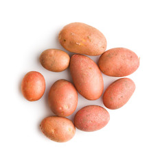 Fototapeta na wymiar Fresh potatoes. Raw potatoes.