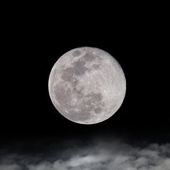Full moon moonlight at night