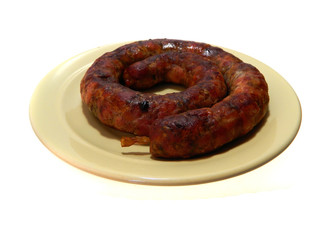 sausage isolated on white background