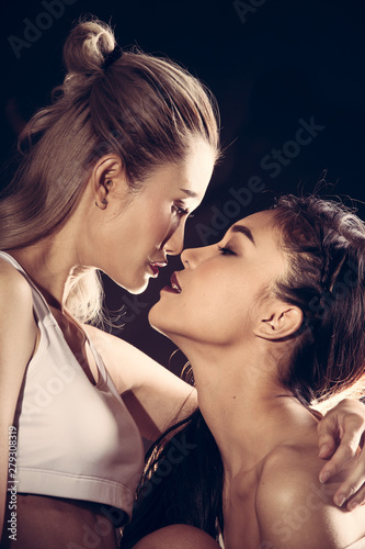 Lesbian Sensual Kissing