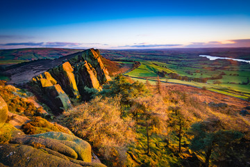 The Roaches sunset