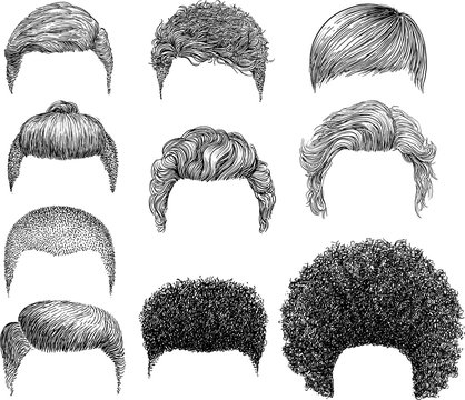 Wavy hair men
