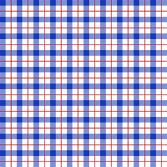 Blue Gingham pattern. Texture for - plaid, tablecloths, clothes, shirts, dresses, paper, bedding, blankets, quilts and other textile products. Vector illustration EPS 10