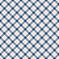 Blue Gingham pattern. Texture for - plaid, tablecloths, clothes, shirts, dresses, paper, bedding, blankets, quilts and other textile products. Vector illustration EPS 10