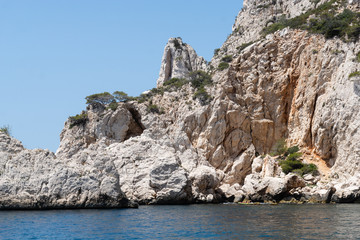 Fototapeta na wymiar National Park of Calanques Marseille Provence. 