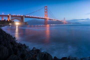 harbour, holidays, gorgeous, picturesque, perfect, awesome, beautiful, view, most popular, amazing, blue sky, sunrise, light, dusk, travel, architecture, ocean, sky, bay, red, bridge, golden, gate, wa