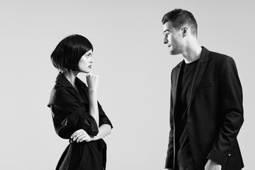 fashion man and woman