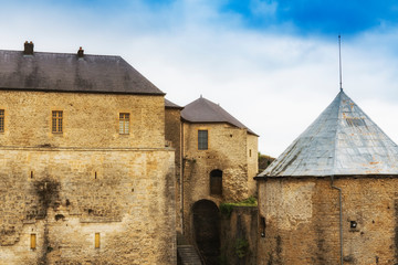 Fototapeta na wymiar Medieval castle in Sedan. France