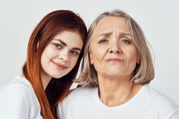 portrait of mother and daughter