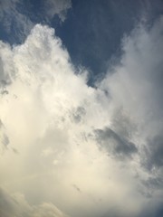 blue sky with white cloud