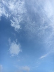 blue sky with white cloud