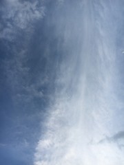 blue sky with white cloud